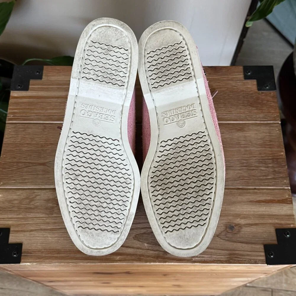 Todd Synder + Sebago Tatanka Chukka Pink Suede High Top Boat Shoe Size 8